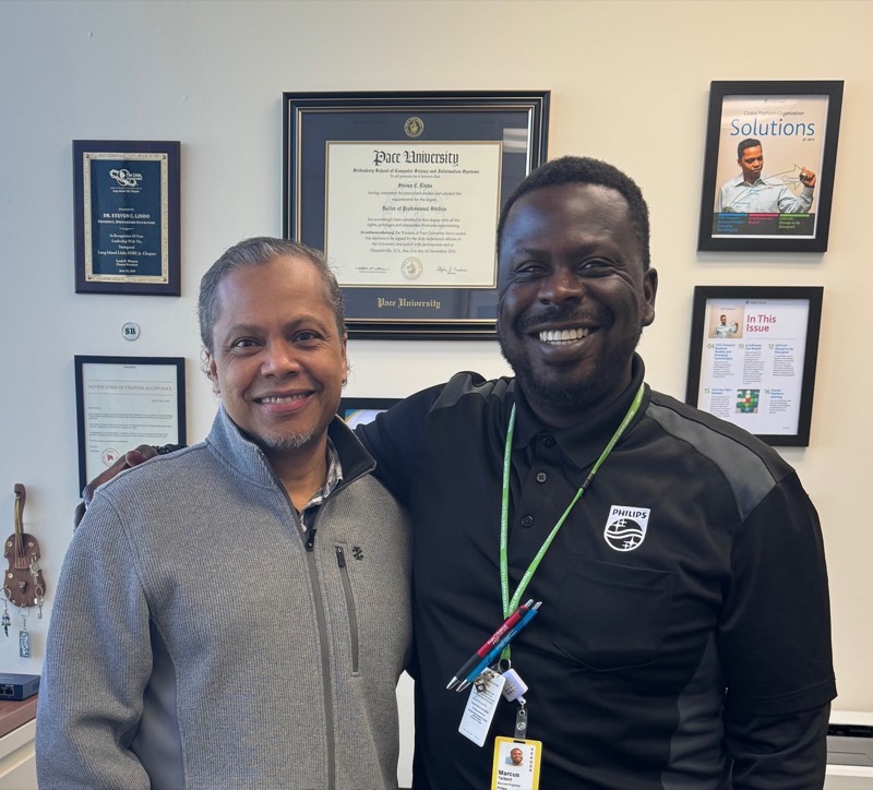 Marcus Talbert with Dr. Steven Lindo